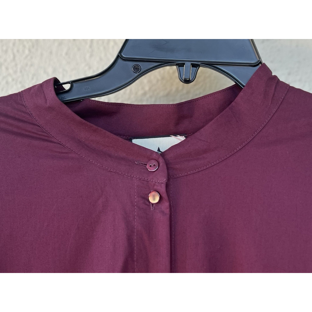 NWD Tuckernuck Maxi Dress 3XL Burgundy Calliope Merlot Lace Eyelet Puff Sleeve - Picture 5 of 10
